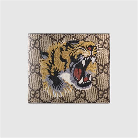 tiger gucci wallet fake|Gucci tiger gg supreme wallet.